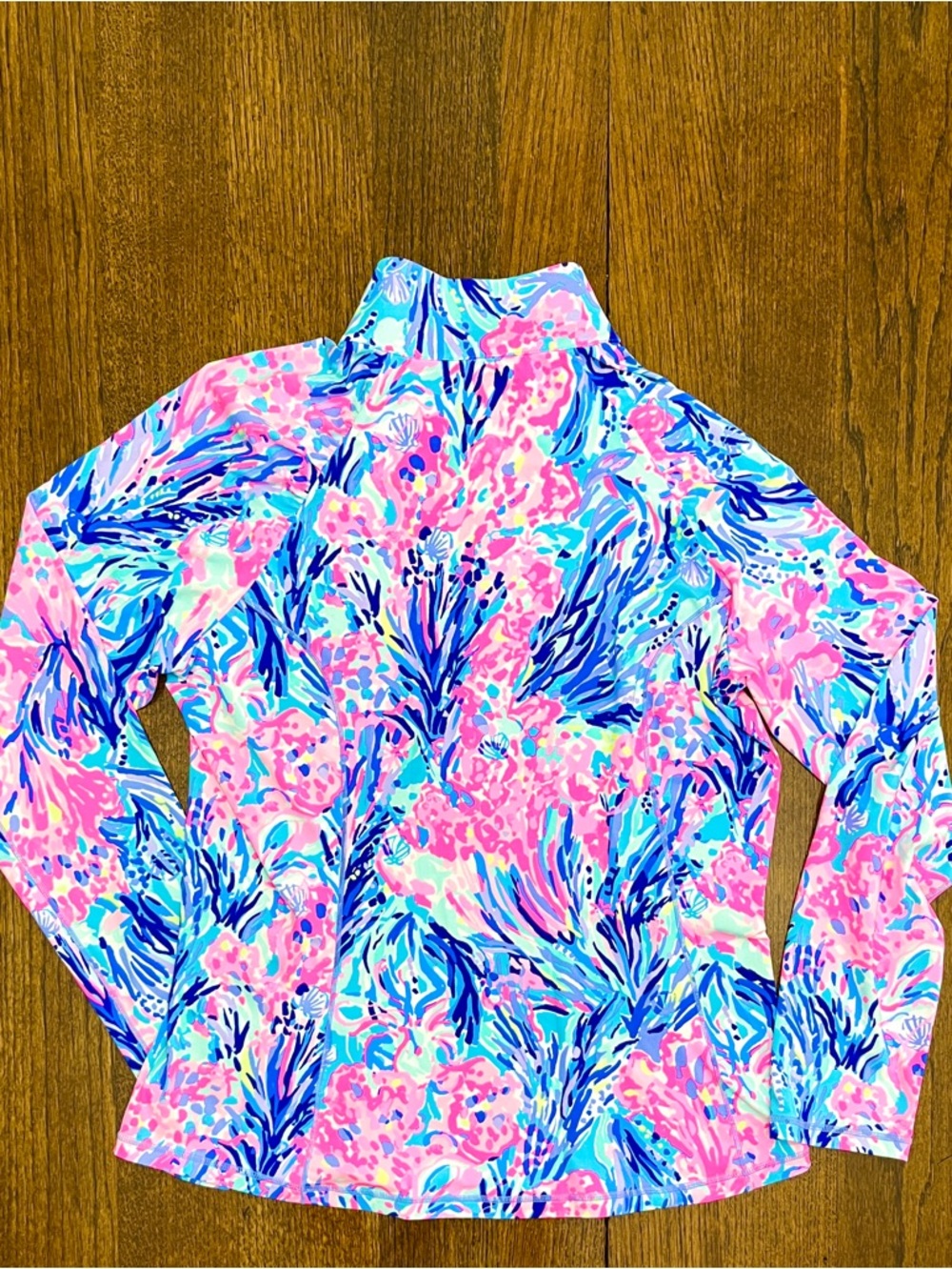 NWOT Lilly Pulitzer Luxletic Justine Periwinkle Fan Sea Pants XL - Picture 5 of 7